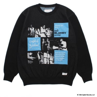 WACKO MARIA / BLUE NOTE / JACQUARD KNIT SWEATER