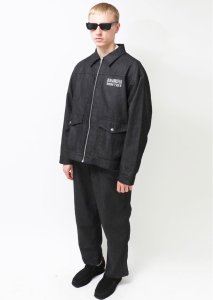 【M】【HIDE AND SEEK】ハイドアンドシーク カーコート ファラオ 黒 Denim Track Pant デニムイージーパンツ-ハイドアンドシーク 通販 HIDE
