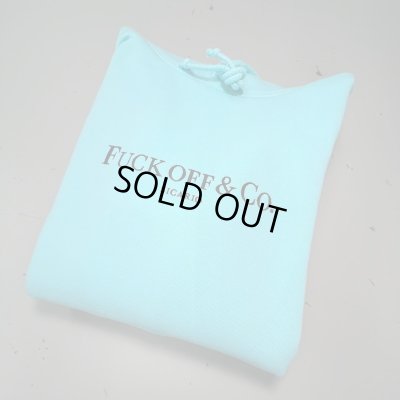 SICARIO CARTEL / FuckOff_Hoodie(tiffany_blue)刺繍VER