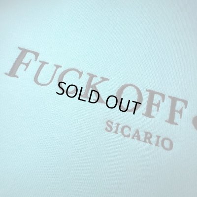SICARIO CARTEL / FuckOff_Hoodie(tiffany_blue)刺繍VER