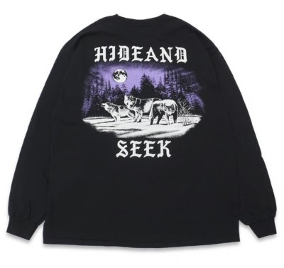 HIDE AND SEEK / Wolf L/S Tee (Back)