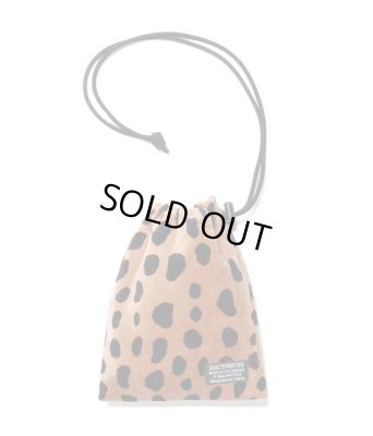 WACKO MARIA / LEOPARD VELOUR DRAWSTRING BAG