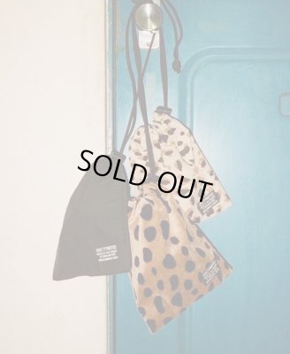 WACKO MARIA / LEOPARD VELOUR DRAWSTRING BAG