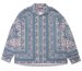 HIDE AND SEEK / Bandana Pattern L/S Shirt