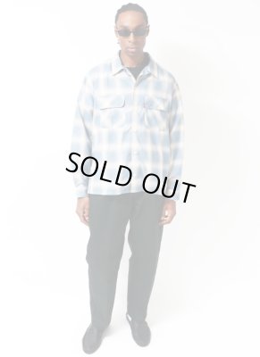 HIDE AND SEEK / Ombre Check L/S Shirt(24ss)