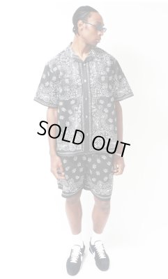 HIDE AND SEEK / Bandana Pattern S/S Shirt(24ss)
