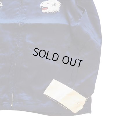 ANDFAMILY / SOUVENIR SATIN JACKET-白熊-