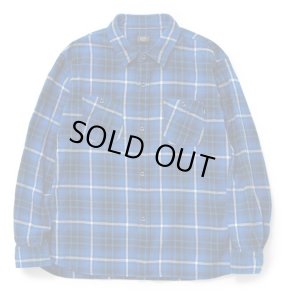 COTTON FLANNEL BLUE CHECK SHIRT チェックネルシャツ-ラッツ 通販