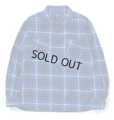 RATS / COTTON FLANNEL BLUE CHECK SHIRT