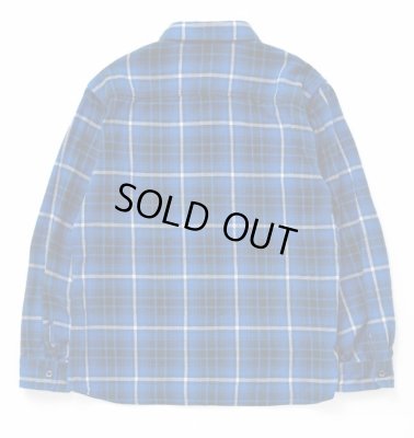 RATS / COTTON FLANNEL BLUE CHECK SHIRT