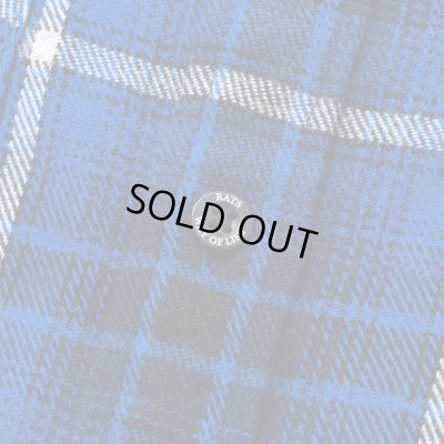 RATS / COTTON FLANNEL BLUE CHECK SHIRT