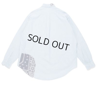 BOW WOW / OXFORD BD SHIRTS BANDANNA REPAIRED