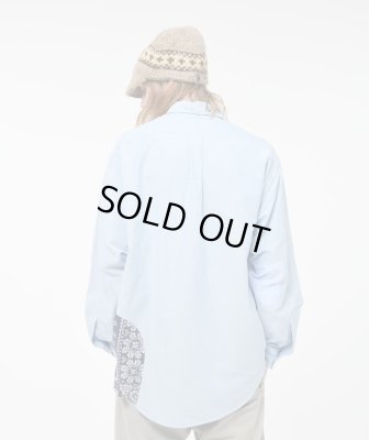 BOW WOW / OXFORD BD SHIRTS BANDANNA REPAIRED