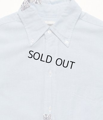 BOW WOW / OXFORD BD SHIRTS BANDANNA REPAIRED