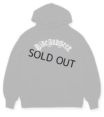 HIDE AND SEEK / Old English Hooded Sweat Shirt(24aw)