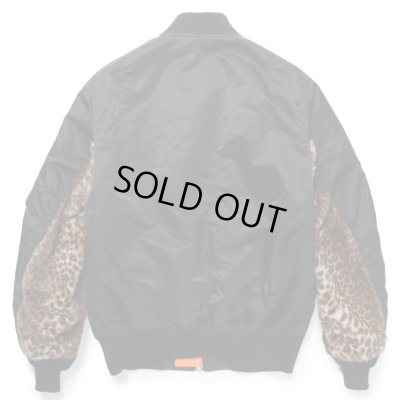 WACKO MARIA / LEOPARD FAUX FUR MA-1 FLIGHT JACKET