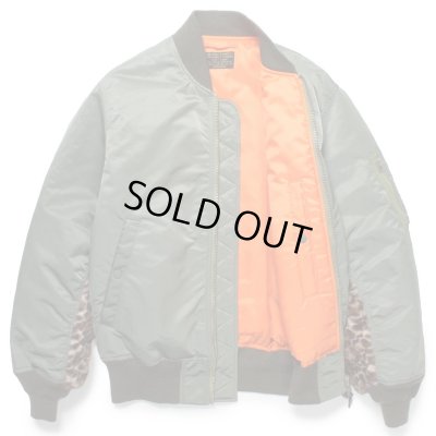 WACKO MARIA / LEOPARD FAUX FUR MA-1 FLIGHT JACKET