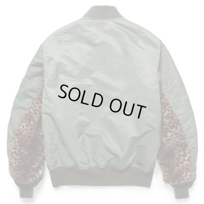 WACKO MARIA / LEOPARD FAUX FUR MA-1 FLIGHT JACKET