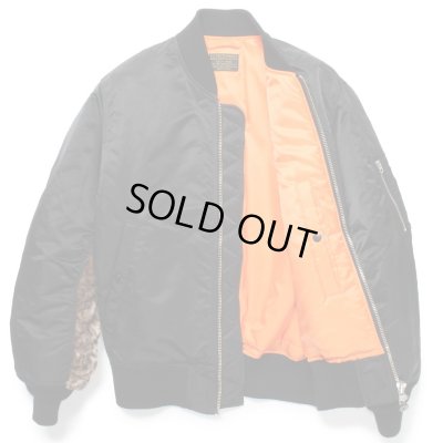 WACKO MARIA / LEOPARD FAUX FUR MA-1 FLIGHT JACKET