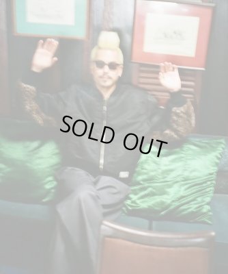 WACKO MARIA / LEOPARD FAUX FUR MA-1 FLIGHT JACKET