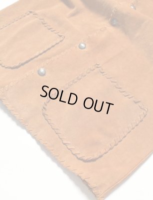 BOW WOW / WOVEN SUEDE COVERALL