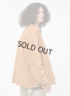 BOW WOW / WOVEN SUEDE COVERALL