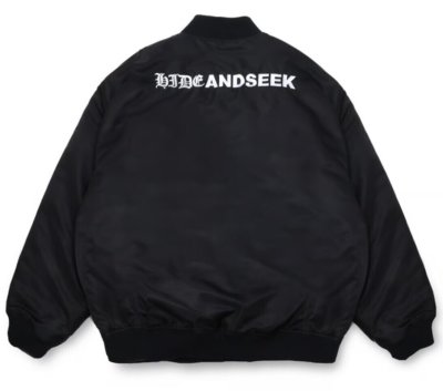 HIDE AND SEEK / Nylon Varsity Jacket(24aw)