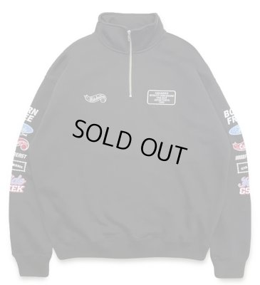 HIDE AND SEEK / HIDEANDSEEK × CarService Half Zip Sweat