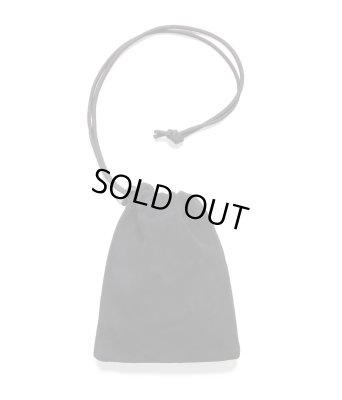 WACKO MARIA / SUEDE LEATHER DRAWSTRING BAG