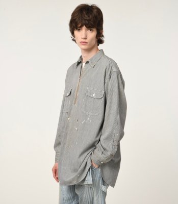 BOW WOW / WORK HICKORY STRIPE PO SHIRTS