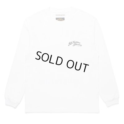 WACKO MARIA / 56 TATTOO STUDIO / WASHED HEAVY WEIGHT LONG SLEEVE T-SHIRT