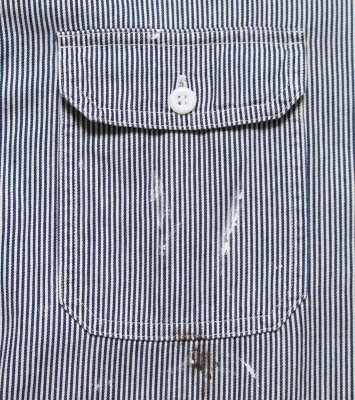 BOW WOW / WORK HICKORY STRIPE PO SHIRTS