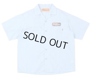CHALLENGER S/S PATCHED WORK SHIRT シャツ CHALLENGER/S/S PATCHED WORK SHIRT（GRAY）［パッチドワーク