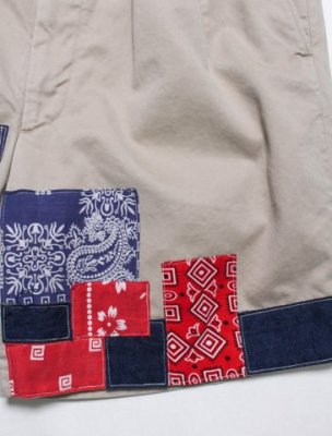 BOW WOW / BANDANA REMADE CHINO SHORTS
