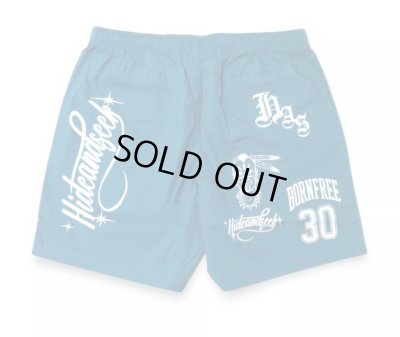 HIDE AND SEEK / Cursive Logo Beach Short
