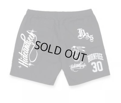HIDE AND SEEK / Cursive Logo Beach Short