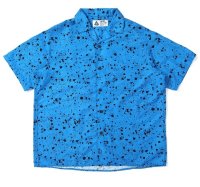 画像1: CHALLENGER ＜チャレンジャー＞ / SPLATTER MARINE SHORTS（ナイロンショーツ） / ブルー