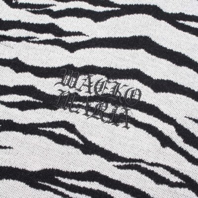 WACKO MARIA / TIGER JACQUARD KNIT POLO SHIRT