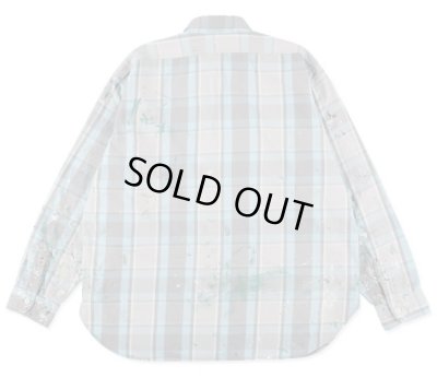 BOW WOW / PAINTER'S PAINT STAINED FLANNEL SHIRT