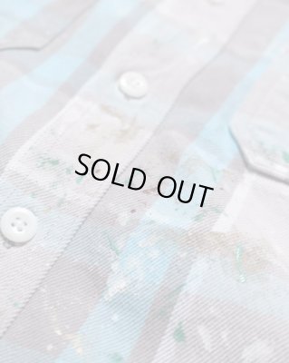 BOW WOW / PAINTER'S PAINT STAINED FLANNEL SHIRT
