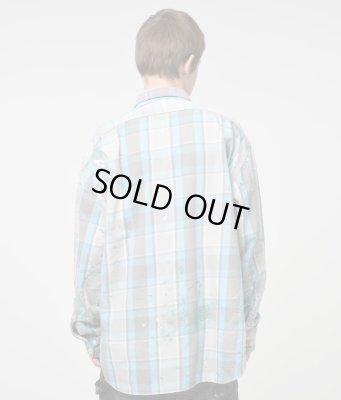 BOW WOW / PAINTER'S PAINT STAINED FLANNEL SHIRT