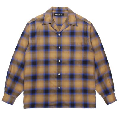 WACKO MARIA / CHECK OPEN COLLAR SHIRT