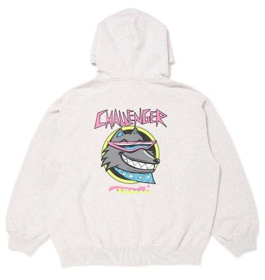 CHALLENGER / NEON WOLF ZIP HOODIE