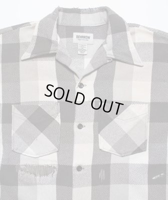 BOW WOW / DAMAGED AND STAINED FLANNEL SHIRT