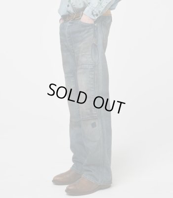 BOW WOW / MINER'S REPAIRED DENIM WORK PANTS