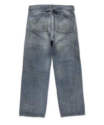 BOW WOW / MINER'S REPAIRED DENIM WORK PANTS