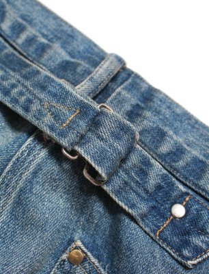 BOW WOW / MINER'S REPAIRED DENIM WORK PANTS