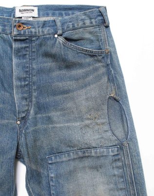 BOW WOW / MINER'S REPAIRED DENIM WORK PANTS