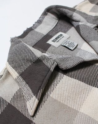 BOW WOW / DAMAGED AND STAINED FLANNEL SHIRT