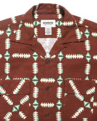 BOW WOW / NAVAJO PRINT FLANNEL SHIRT